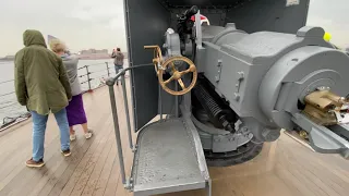 Walking tour of the Cruiser Aurora - the legendary Russian ship and symbol of the Russian revolution