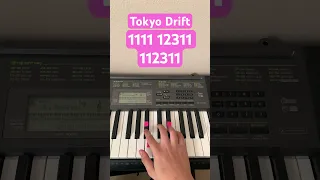 How To Play Tokyo Drift | Easy Piano Tutorial #shorts