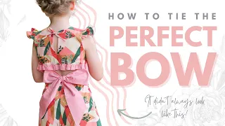 How to Tie the Perfect Bow on a Dress