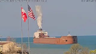 Paul R Tregurtha: First trip through Port Huron for the season April 25, 2024