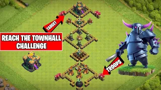 Reach The Townhall Challenge | Coc Powerful Troops Tournament | Clash Of Clans |