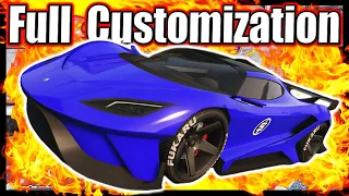 GTA V - OVERFLOD TYRANT PODIUM CAR FULL CUSTOMIZATION & REVIEW (BEST CAR EVER)