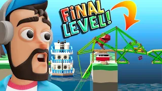 I BUILT A BRIDGE AND BEAT THE FINAL LEVEL! (Poly Bridge 2 Gameplay)