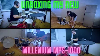 New Drum Set Unboxing + Set Up Time Lapse! (Millenium MPS-1000)