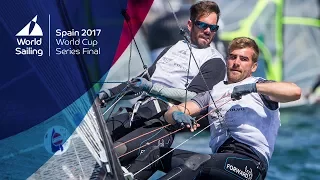 Full 49er Medal Race from the World Cup Series Final in Santander 2017