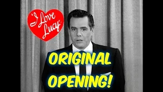I Love Lucy--Original Lucy/Desi Comedy Hour Opening!!--First Episode-- Restored & Remastered HD