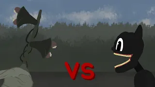Siren Head vs Cartoon Cat