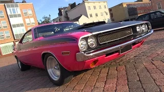 PANTHER PINK 1970 Dodge Challenger 440 - Great V8 Sound!