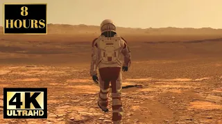 Man Walking On The Moon Wallpaper Screensaver Background 4K 8 HOURS With Music