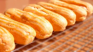 Custard eclairs - a classic recipe