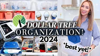 🤯 2024 DOLLAR TREE ORGANIZATION IDEAS! EXTREME Home Organization | EASY!