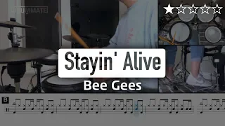 Stayin' Alive - Bee Gees (★☆☆☆☆) Old Pop Drum Cover