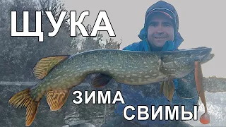 РЫБАЛКА НА ЩУКУ! Трофейная ловля щуки зимой на крупную резину/СВИМБЕЙТЫ