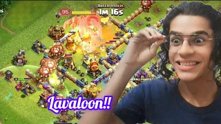 😛Noob Trying Blizzard Lavaloon For the First Time In Clash Of Clans