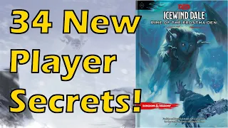 34 New Player Secrets! | Rime of the Frostmaiden DMs Guide