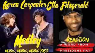 Karen Carpenter | Ella Fitzgerald | Medley LIVE 1980 Music, Music, Music | REACTION VIDEO