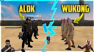 DJ ALOK VS WUKONG FACTORY😮 CHALLENGE 4 VS 4 WHO WILL WIN ? |AJJU BHAI HAPPY PRINCE #factoryfreefire