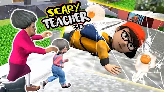 Nick and Tani Troll - Cut the chair beg - Chapter 5 Coffins Dance COMPILATION- Scary Teacher 3D