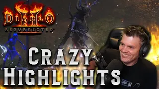 Diablo 2 Resurrected Highlights!!  Full SOLO Ubers with a Sorc - GG DROPS - GG TRADES and more!!!