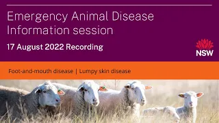 Emergency Animal Disease Information Session recording