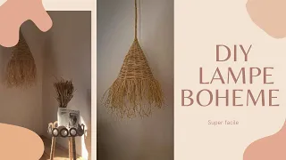 DIy lampe bohème déco super facile