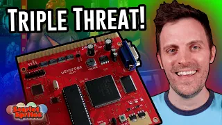 Triple Threat!  Robotron FPGA Added to Smash TV Cabinet