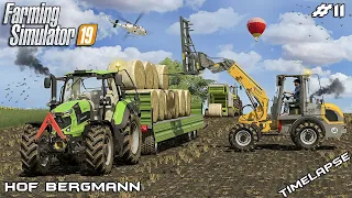 Harvesting RYE and selling STRAW BALES w/ KEDEX | Hof Bergmann | Farming Simulator 19 | Episode 11