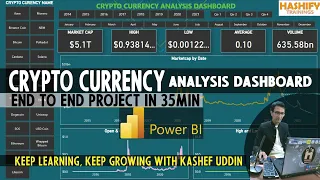 CRYPTO CURRENCY ANALYSIS DASHBOARD In POWER BI - END TO END PROJECT in 35min - HASHIFY TRAININGS