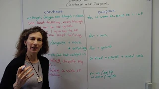 Grammar Lesson: Clauses of Contrast & Purpose