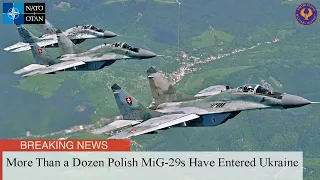Russia Angry !!! More Than a Dozen Polish MiG-29s Have Entered Ukraine