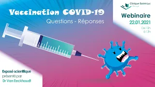 Webinaire : Vaccination COVID-19 - 22.01.2021