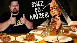 Nejlepší SNĚZ CO MŮŽEŠ! LUXUSNÍ STEAKY neomezeně? TOHLE JE NEBE!