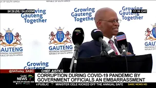 Chief Justice Mogoeng blasts government officials involved in COVID-19 corruption