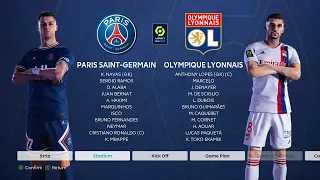 PES 2021 | PARIS SAINT-GERMAIN vs OLYMPIQUE LYON • LIGUE 1 2021 | Next Gen Gameplay | PC