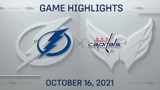 NHL Highlights | Lightning vs. Capitals - Oct. 16, 2021