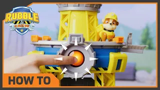 NEW Barkyard Crane Tower | Rubble & Crew How To | Toys for Kids
