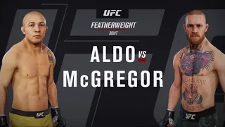 EA SPORTS UFC 3 | Conor McGregor VS Jose Aldo | PS4 gameplay CPU VS CPU