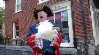 TOWN CRIER, NORFOLK, ENGLAND...TRAVEL, CULTURE.....