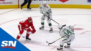 Jamie Benn Bats Puck Out Of Air For Nice Assist On Kero Goal