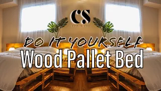 DIY WOOD PALLET BED (So Easy!)