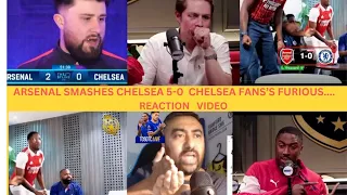 Chelsea Humiliated Fans Reaction Arsenal 5-0 Chelsea, Arsenals Title Race Reactions Video #football