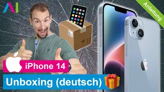 iPhone 14 - Unboxing (deutsch) •  • 📱1️⃣4️⃣ • 📦 • 🆕 • Anleitung | Tutorial