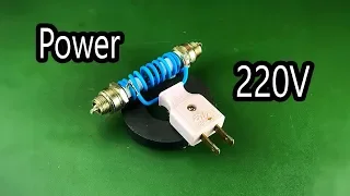 100% Science Free Energy Generator Self Running Using Magnet With Light Bulb 220v