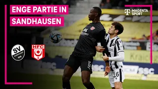 SV Sandhausen - Hallescher FC, Highlights mit Live-Kommentar | 3. Liga | MAGENTA SPORT