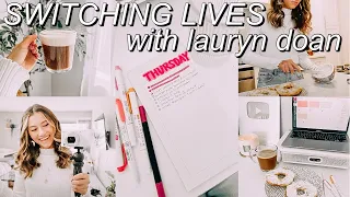 SWITCHING LIVES WITH LAURYN DOAN FOR A DAY! (productive day in the life *IN CALIFORNIA!*)