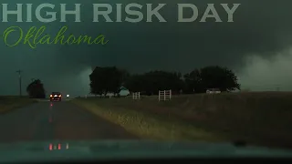 Chasers Intercept Tornado at Close Range near Bison, Oklahoma · High Risk Day