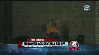 Fireworks go off for wrong team