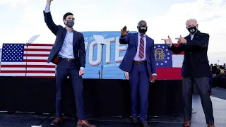 Biden und Trump werben in Georgia für ihre Senatskandidaten