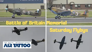 Battle of Britain Saturday Memorial Flight, Spitfire & Hurricane, RIAT 2019 (4K)