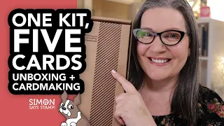 Let's unbox the March 2024 kit from @SimonSaysStamp  make FIVE cards!